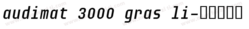 audimat 3000 gras li字体转换